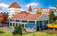 055-222107 - N - Moderner Lokschuppen, 2-ständig
